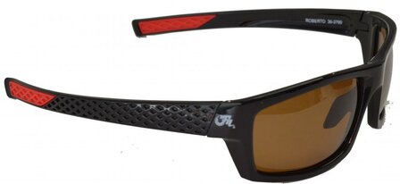 Fil Polarized Sunglass Roberto Black Frame/Orange Lens