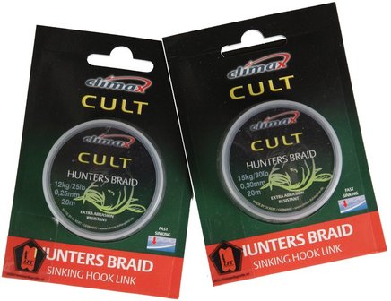Climax Cult Hunters Braid Sinking Hook Link Camou 30lb./0,28mm 20mtr
