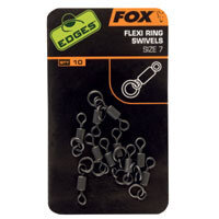 fox - edges flexi ring swivels size 10
