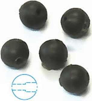 LFT Tapered Carp Beads 10pcs. dark olive