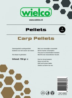 Wielco Carp Pellets 3mm. 750gr