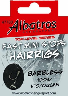 Albatros Toplevel Fast Mini Stops Barbless 40cm H12/0,20mm
