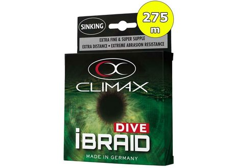 Climax IBraid Dive 275m 7,5 kg 0,15 mm Olive
