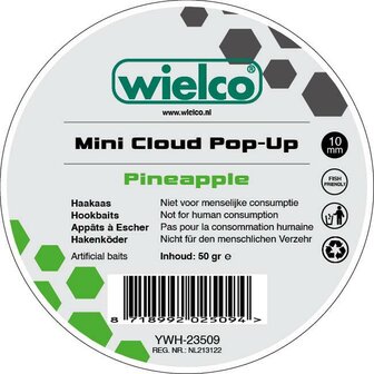 Wielco Mini Cloud Pop-Up Boilie 10mm. 50gr. Pineapple