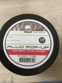 LFT Favourite Carp Fluo Pop-Up Boilies 50gr assortie 15mm