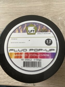 LFT Favourite Carp Fluo Pop-Up Boilies 50gr assortie 12mm