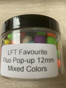 LFT Favourite Carp Fluo Pop-Up Boilies 50gr assortie 12mm