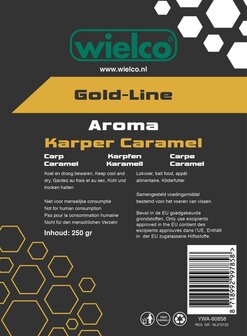 Wielco Gold Line Aroma Karper Caramel 250gr. (aroma poeder)