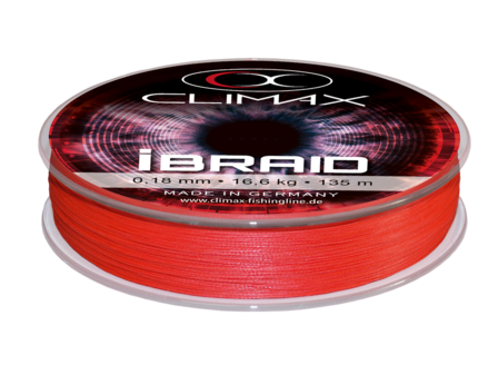 Climax IBraid 135m 6,0kg 0,08mm Fluo Red