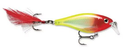 LFT Shallow Feather Shad 9cm. 13gr. F. / Red Head Yellow (0&gt;1,20mtr.)