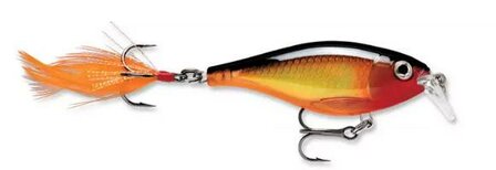 LFT Shallow Feather Shad 9cm. 13gr. F. / Red Head Yellow Black (0&gt;1,20mtr.)