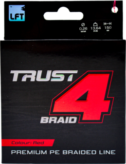LFT Trust 4-Braid PE Red 150mtr