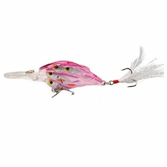 LFT Triggerfish Master Crank 8 cm Pink White Minnow