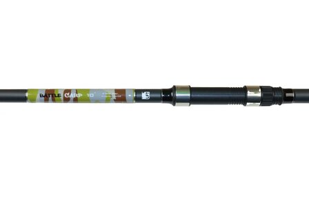 LFT Combo 2 x hengel Battle Carp Camou 10ft 2.75lbs +molen en Carp Run 50 molen incl lijn + 2 vaks foudraal