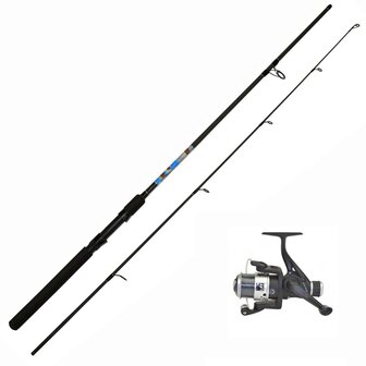 LFT hengelset Battle Spin &quot;blue Camou&quot; 210cm 15-30 gram  + molen Battle-2000RD