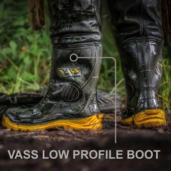 Vass E700 series chest wader maat 45 heavy duty waadpak