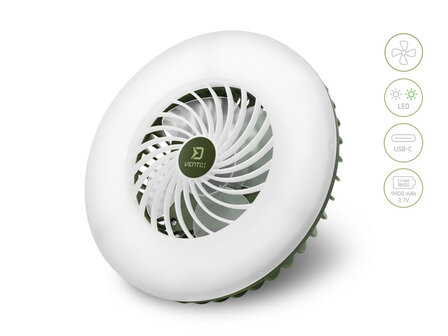 Delphin Ventix Fan with Light &ndash; Ventilator, lamp en powerbank in &eacute;&eacute;n