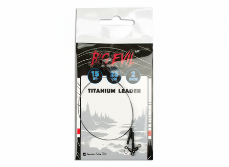 LFT Big Evil 2-Pack Titanium Leader 25cm. 15kg