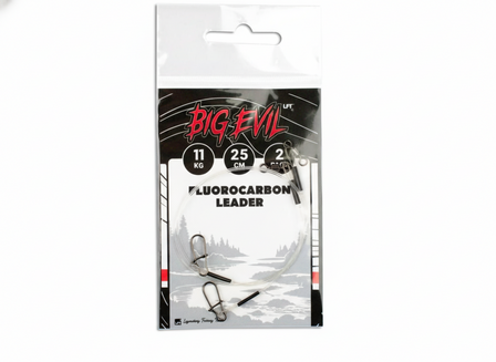 LFT Big Evil 2-Pack Fluorocarbon Leader 25cm. 11kg