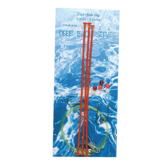 Deep Blue Flat Sea Rig 3-Arm 3-Haaks H4