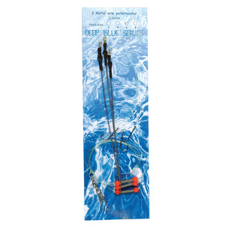 Deep Blue Flat Sea Rig 3-Arm Metaal 3-Haaks H2