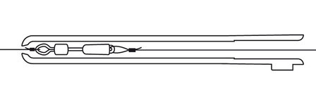 Cresta inside tube hook length connection swivel free running (5 st)