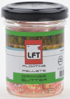 LFT Floating Pellets Orange glitter 55gr