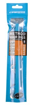 Cresta Method Hair Rigs+Stop Barbed (8x) 