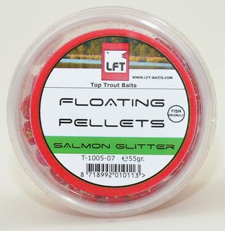 LFT Trout Floating Pellets Salmon glitter 55gr
