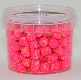 LFT Trout Floating Pellets Red Pink glitter 55gr