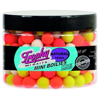 Albatros Trophy baits mini boilies pre-drilled natural