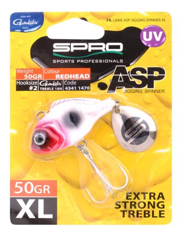 Spro ASP Spinner UV XL 50gr (red head)