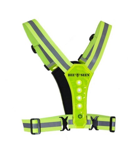 Bee Seen Led Harness USB Lime