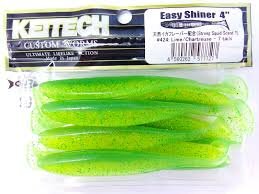 Keitech Easy Shiner 4" Lime Chartreuse