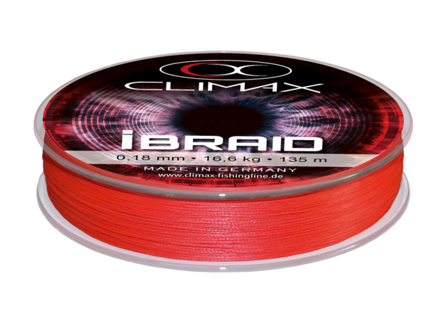 Climax IBraid  135m 9,2kg 0,12mm Fluo Red