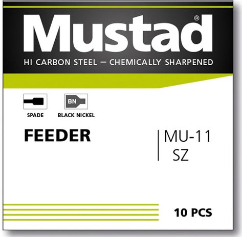 Mustad UNP Feeder Spade Barbed