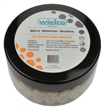 Wielco Mini Wafter Boilie 9mm 50 gr Cream Caramel