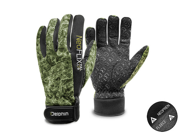 Delphin neoprene fleece gloves 