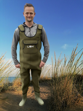 Lion Sports wader neopreen 5mm maat 040-047