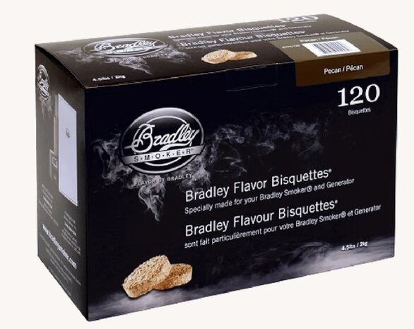 Pecannootbisquetten voor Bradley-rokers 120 Stuks