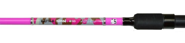 LFT hengelset Battle Spin "Pink Camou" 210cm 15-30 gram  + molen Battle-2000RD