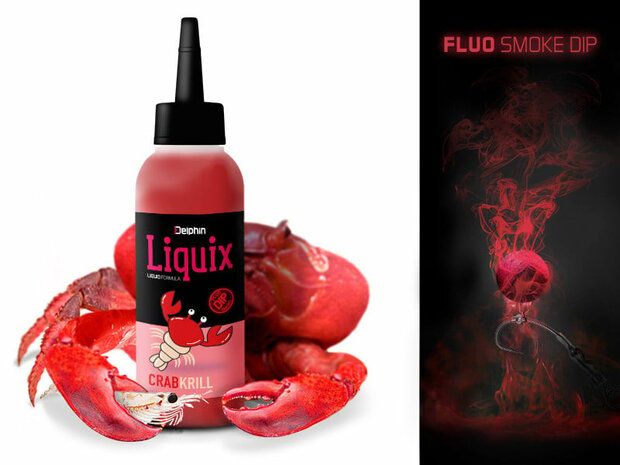 Delphin D Snax LiquiX Crab & Krill Fluo Dip PVA Safe Vleesachtig