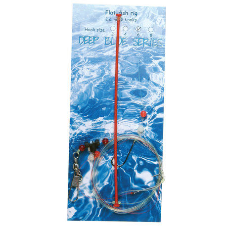 Deep Blue Flat Sea Rig 1-Arm 2-Haaks H2