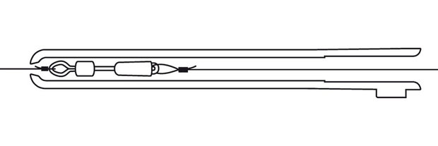 Cresta inside hook length connection swivel semi fixed (5 st)