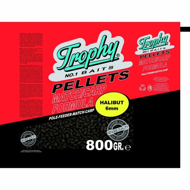 Trophy Bait Pellets Halibut 6mm 800gr