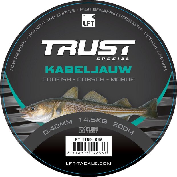 LFT Trust Special Kabeljauw 200mtr. 0,50mm. 17,1kg.