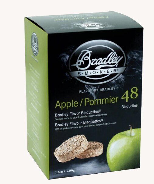 Appelbisquetten voor Bradley-rokers 48 Stuks