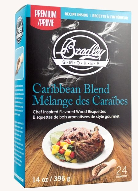 Caribbean Blend Bisquetten voor Bradley Smoker 24 Stuks