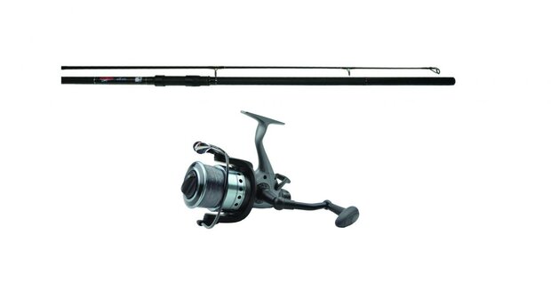 LFT Combo 1 x hengel LFT Rookie Carp 12ft 2.75lbs +molen Limit II 50 incl lijn 