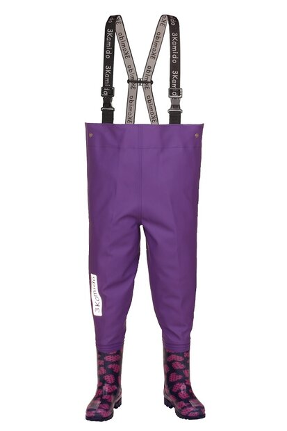 Kinder waadpak 3Kamido paars maat 20 tot 35